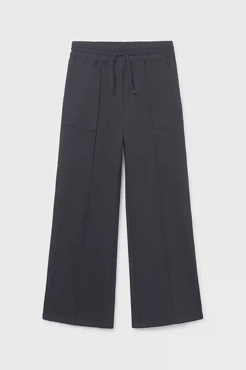 Mayoral pantaloni copii wide leg culoarea negru, 7579