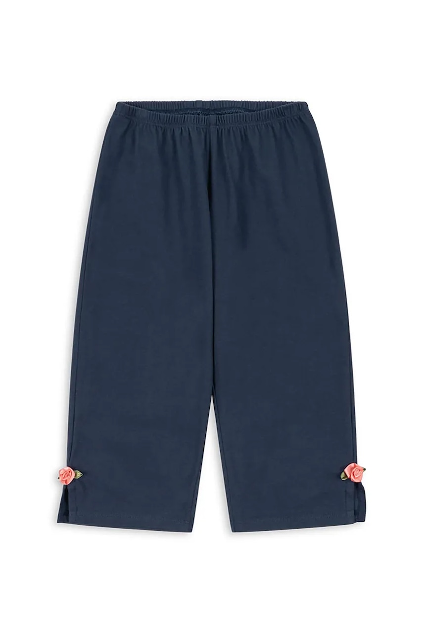 Levně Dětské bavlněné kalhoty Konges Sløjd PAMI PANTS GOTS tmavomodrá barva, KS103956