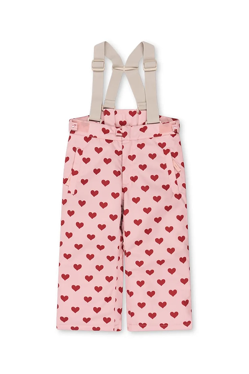 Konges Sløjd pantaloni MISMOU SNOW PANTS culoarea roz, KS103514
