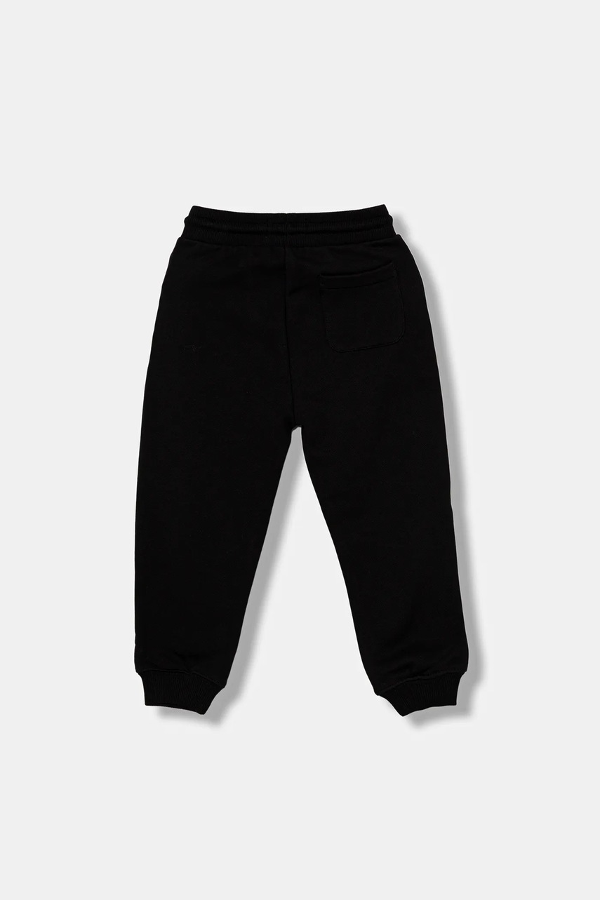 Детские спортивные штаны Calvin Klein Jeans цвет чёрный с принтом IU0IU00713