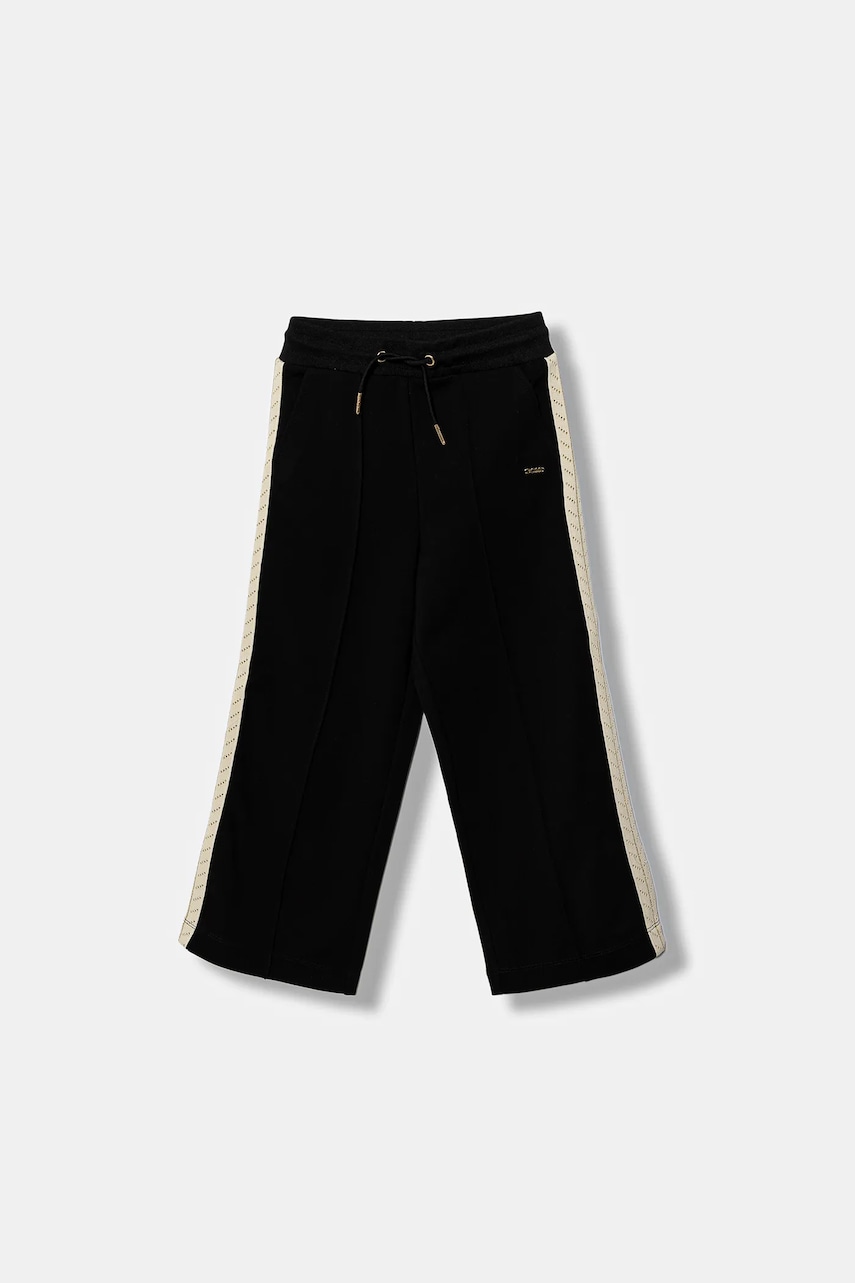 BOSS pantaloni de trening pentru copii culoarea negru, cu imprimeu, J52415 BOSS pantaloni de trening pentru copii culoarea negru, cu imprimeu, J52415