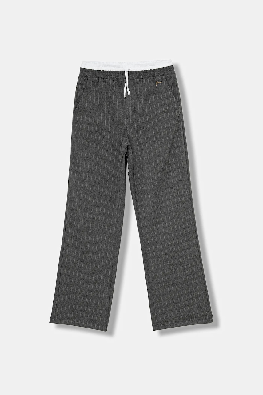 Levně Dětské kalhoty Guess šedá barva, J5BB02 W3150