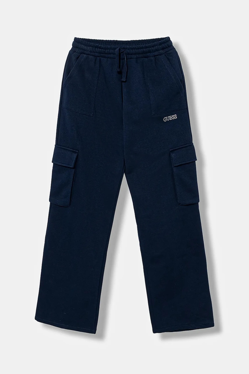 Levně Dětské tepláky Guess tmavomodrá barva, J5BQ13 KCKF2