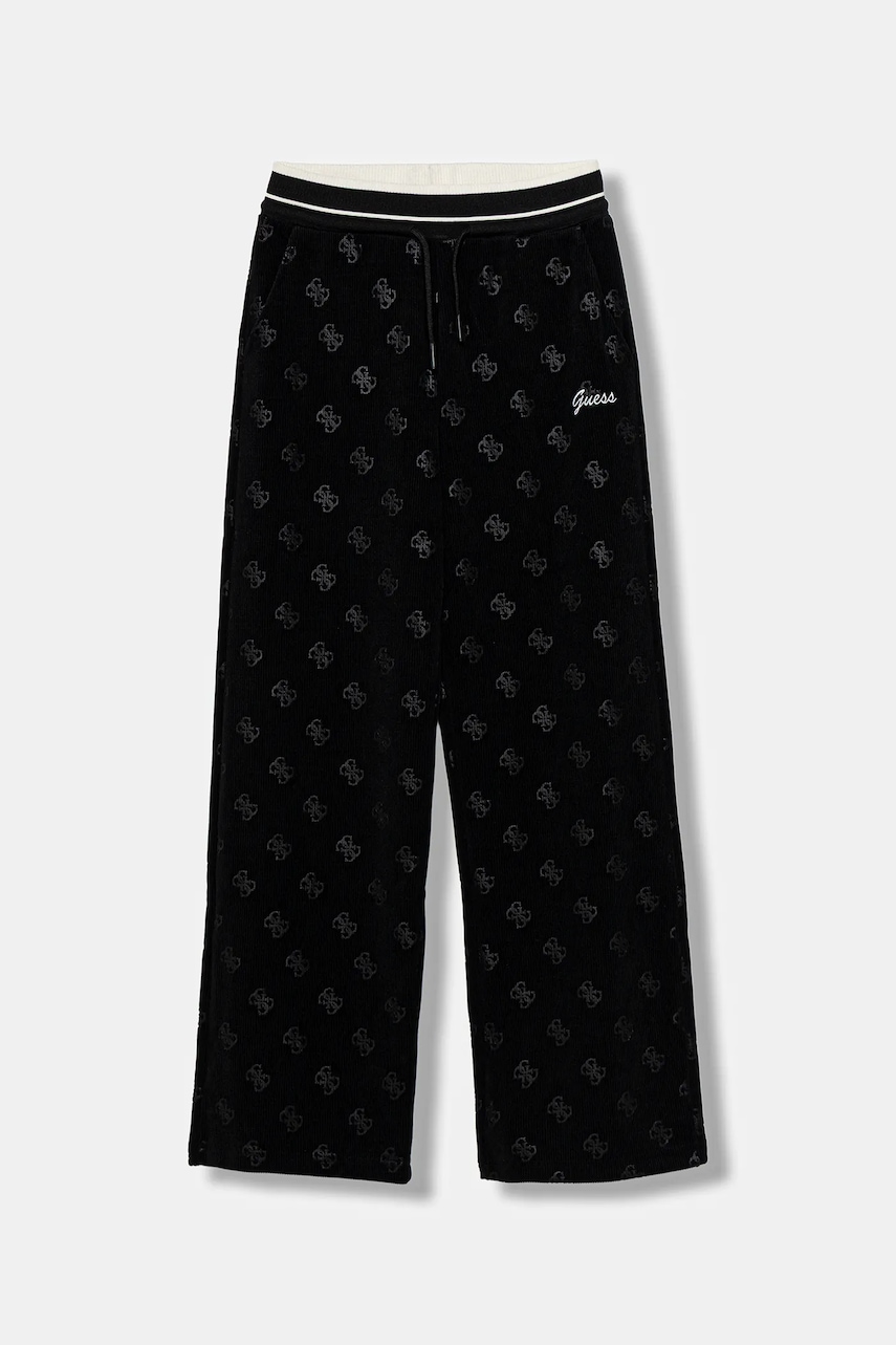 Levně Dětské tepláky Guess černá barva, J5BQ17 K1902