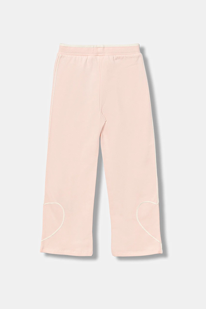 Детские хлопковые штаны Guess цвет розовый однотонные K5BQ12 KAV34