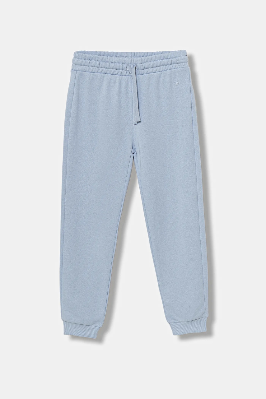 United Colors of Benetton pantaloni de trening din bumbac pentru copii uni, 3J68CF02H