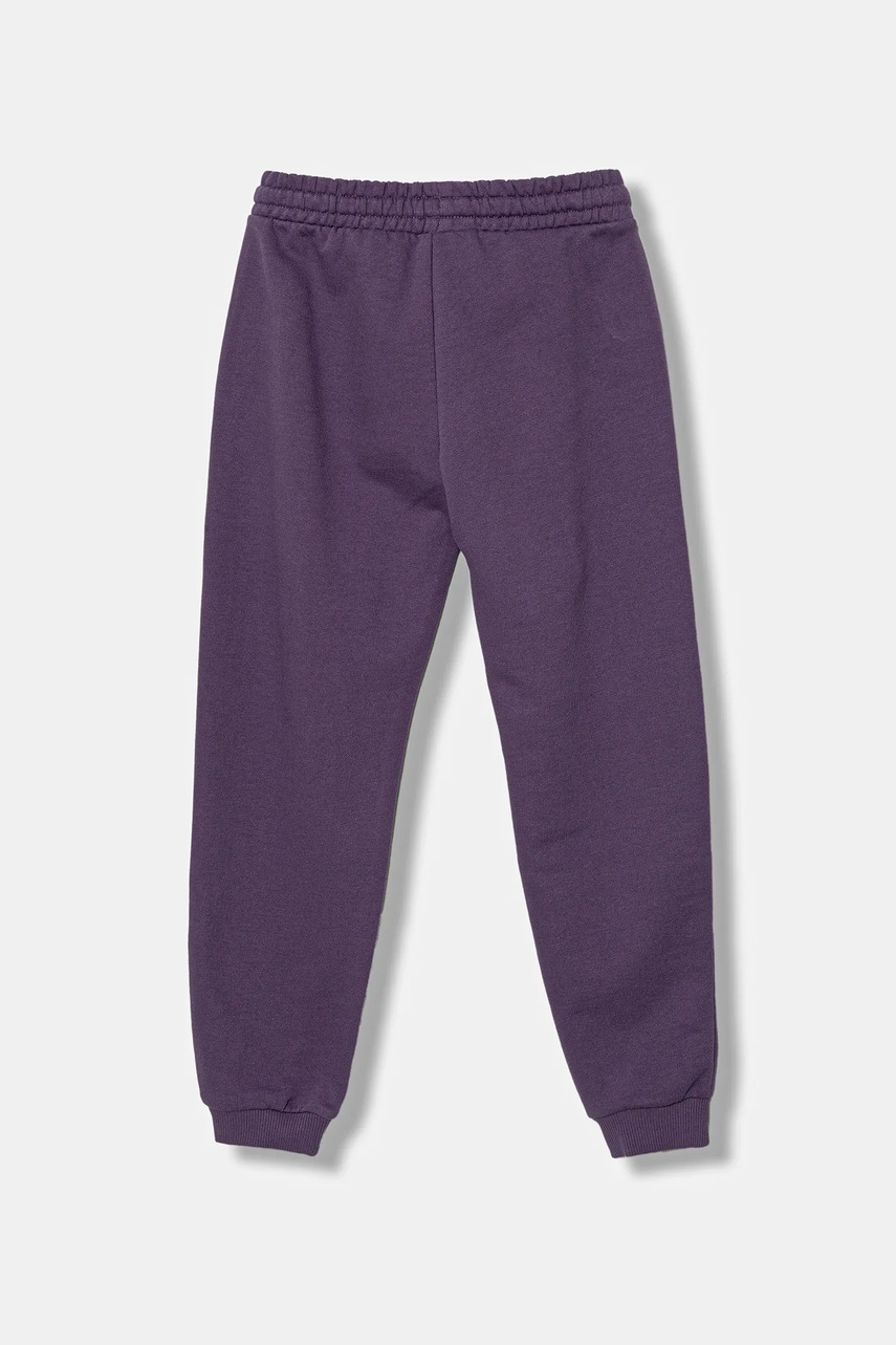 Детские хлопковые штаны United Colors of Benetton цвет фиолетовый однотонные 3J68CF02H