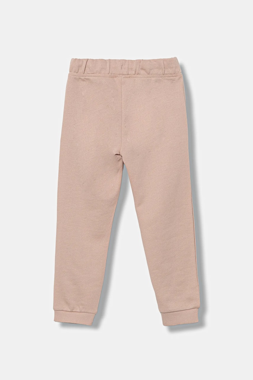 Детские хлопковые штаны United Colors of Benetton цвет розовый однотонные 3J70GF01N