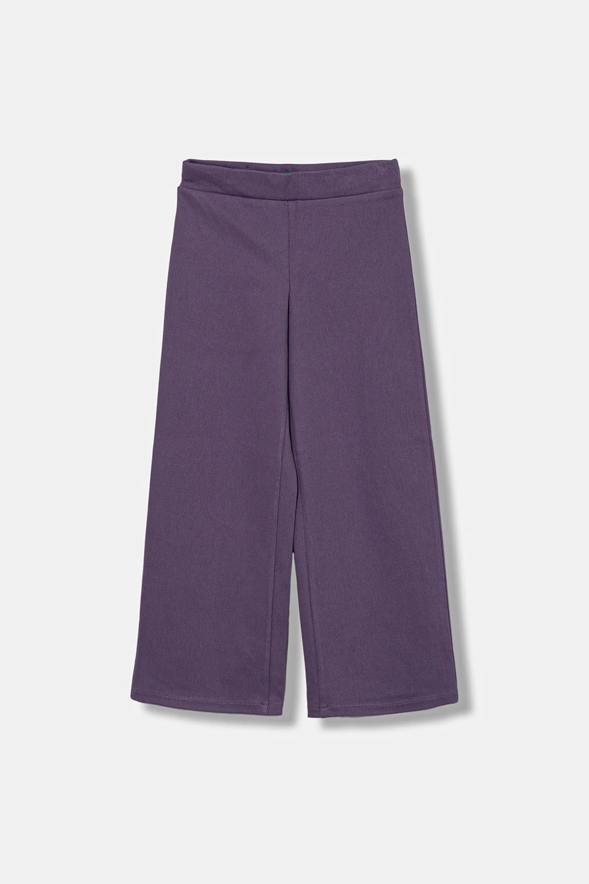 United Colors of Benetton pantaloni de trening pentru copii culoarea violet, uni, 46D6CE04C
