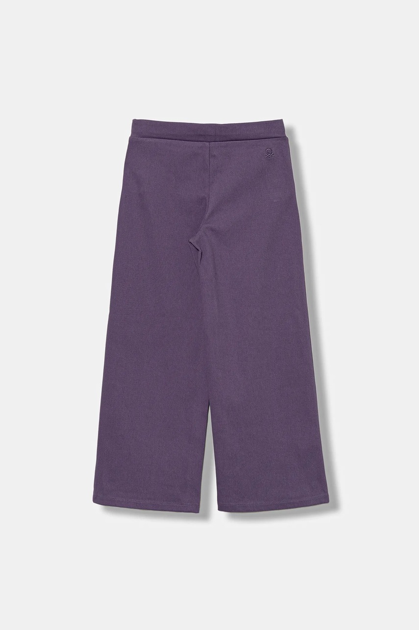 Детские спортивные штаны United Colors of Benetton цвет фиолетовый однотонные 46D6CE04C