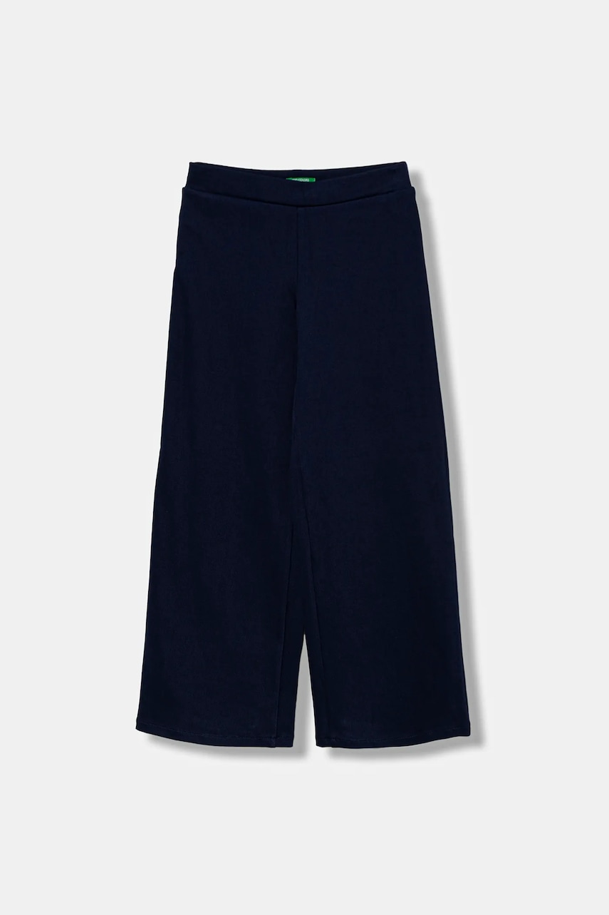 United Colors of Benetton pantaloni de trening pentru copii culoarea bleumarin, uni, 46D6CE04C
