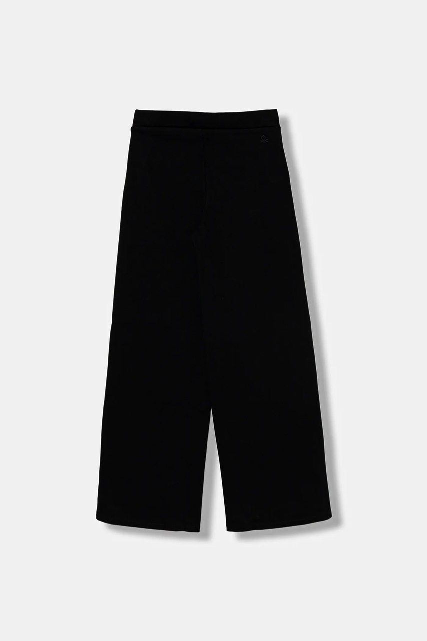 Детские спортивные штаны United Colors of Benetton цвет чёрный однотонные 46D6CE04C