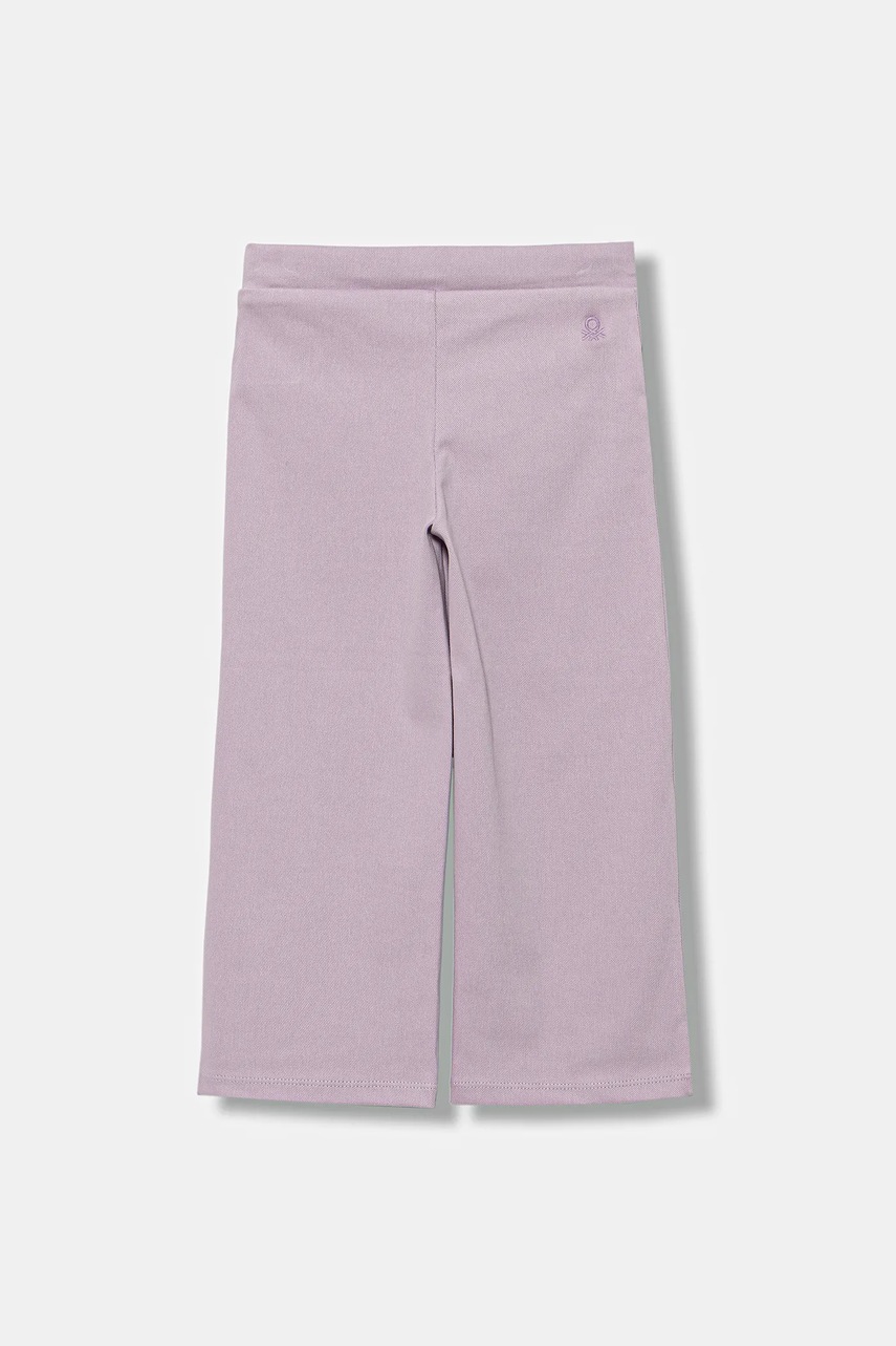 Детские спортивные штаны United Colors of Benetton цвет фиолетовый однотонные 46D6GF02M