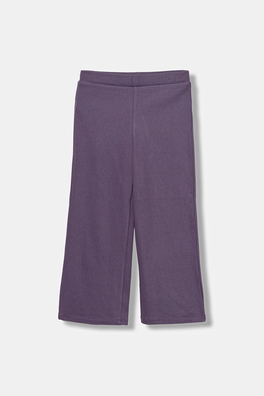 United Colors of Benetton pantaloni de trening pentru copii culoarea violet, uni, 46D6GF02M