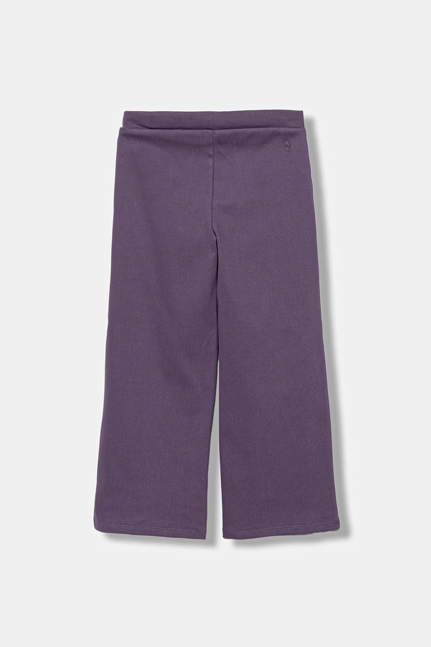 Детские спортивные штаны United Colors of Benetton цвет фиолетовый однотонные 46D6GF02M