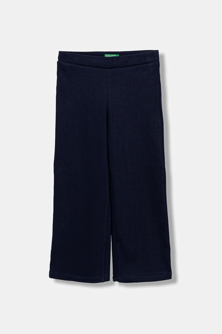 United Colors of Benetton pantaloni de trening pentru copii culoarea bleumarin, uni, 46D6GF02M