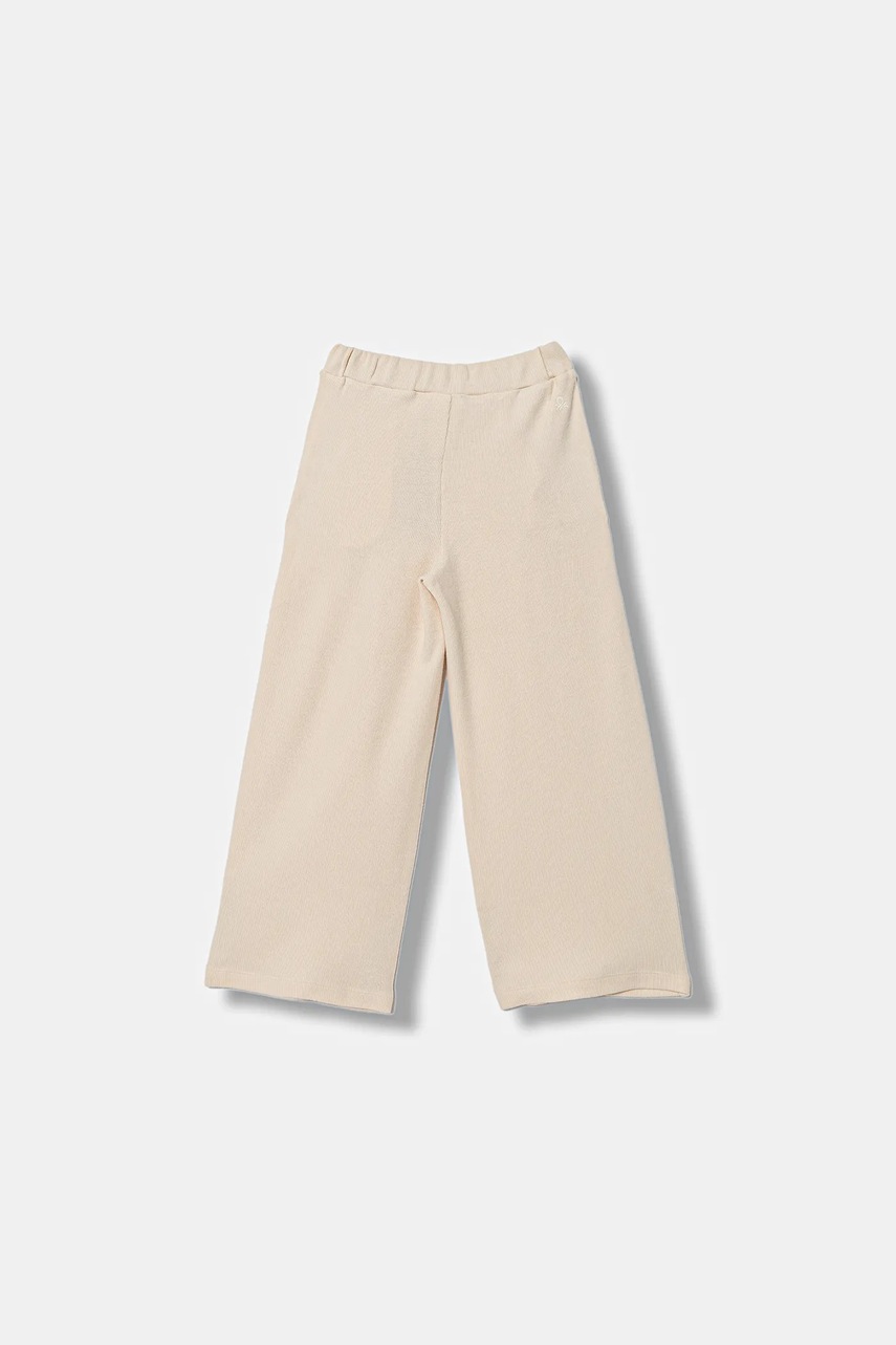 Детские спортивные штаны United Colors of Benetton цвет бежевый меланж 3UODCF06F