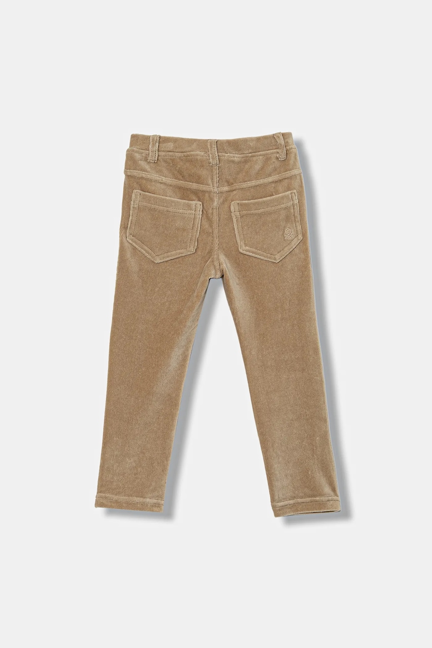 Детские брюки United Colors of Benetton цвет бежевый однотонные 4DZBGE00L