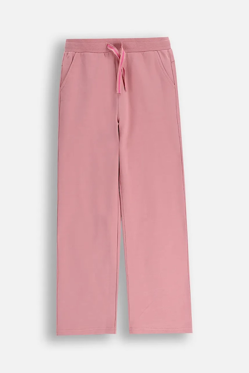 Levně Dětské tepláky Coccodrillo růžová barva, EVERYDAY GIRL A