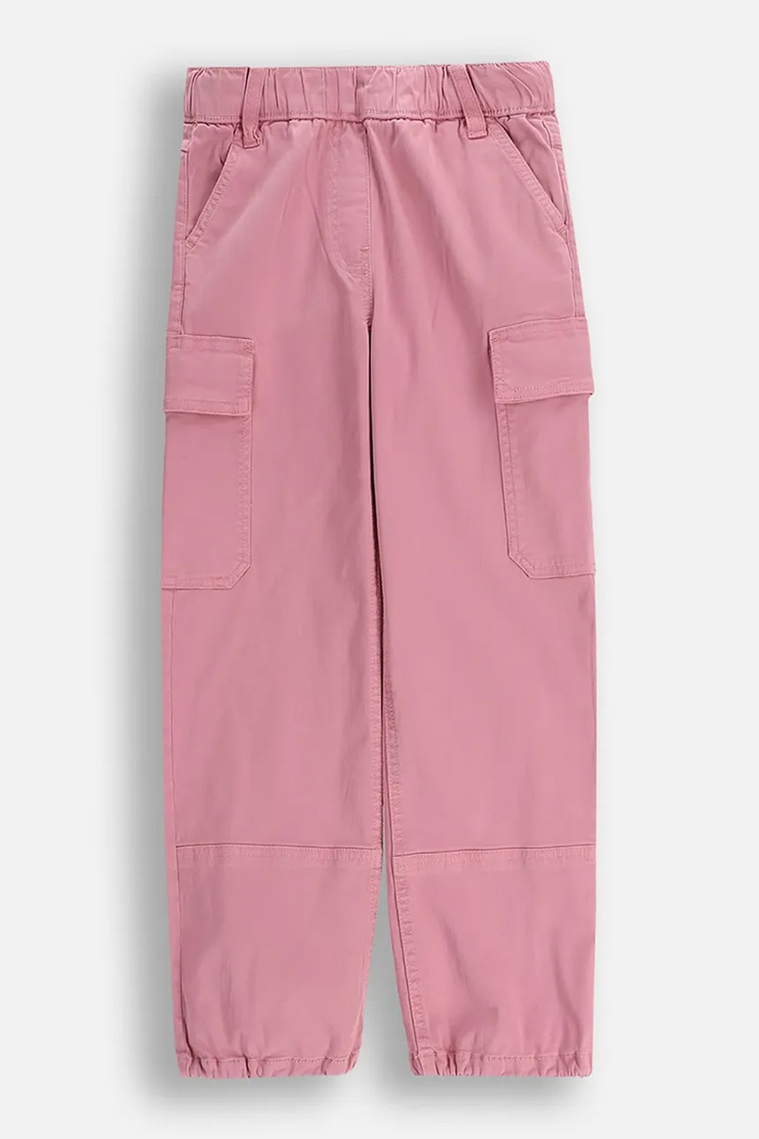 Coccodrillo pantaloni copii culoarea roz, uni, CRAFT PUNK GIRL JUNIOR