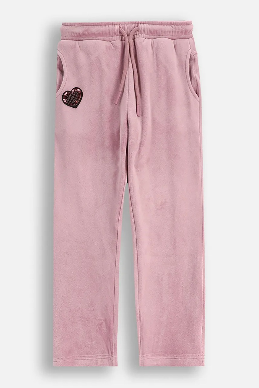 Coccodrillo pantaloni de trening pentru copii culoarea roz, uni, CRAFT PUNK GIRL KIDS