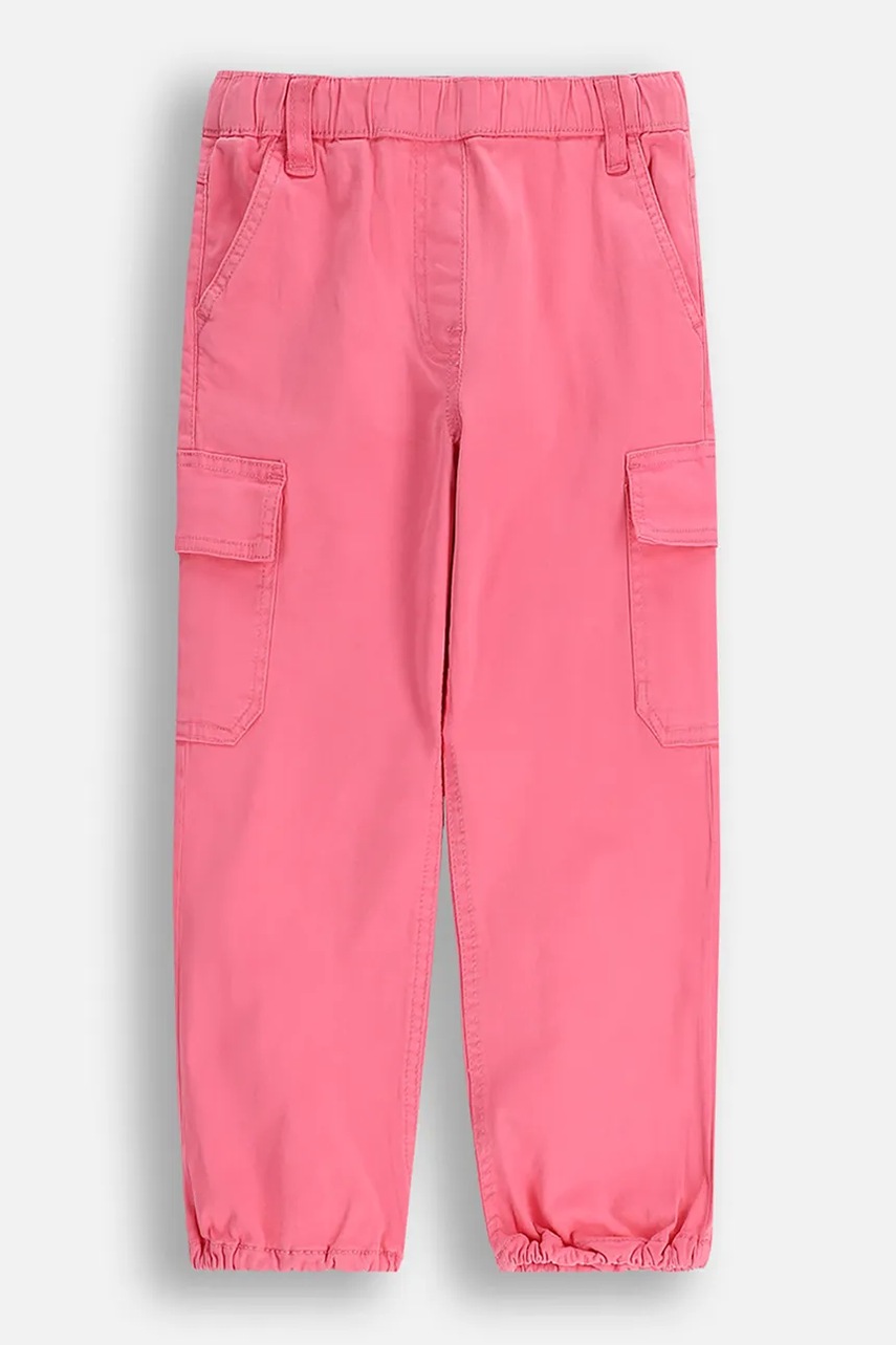 Детские брюки с хлопком Coccodrillo цвет розовый однотонные RAVE GIRL KIDS