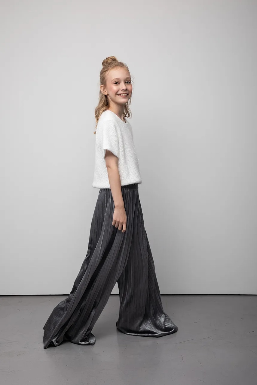 Coccodrillo pantaloni copii culoarea roz, uni, ELEGANT PARTY GIRL