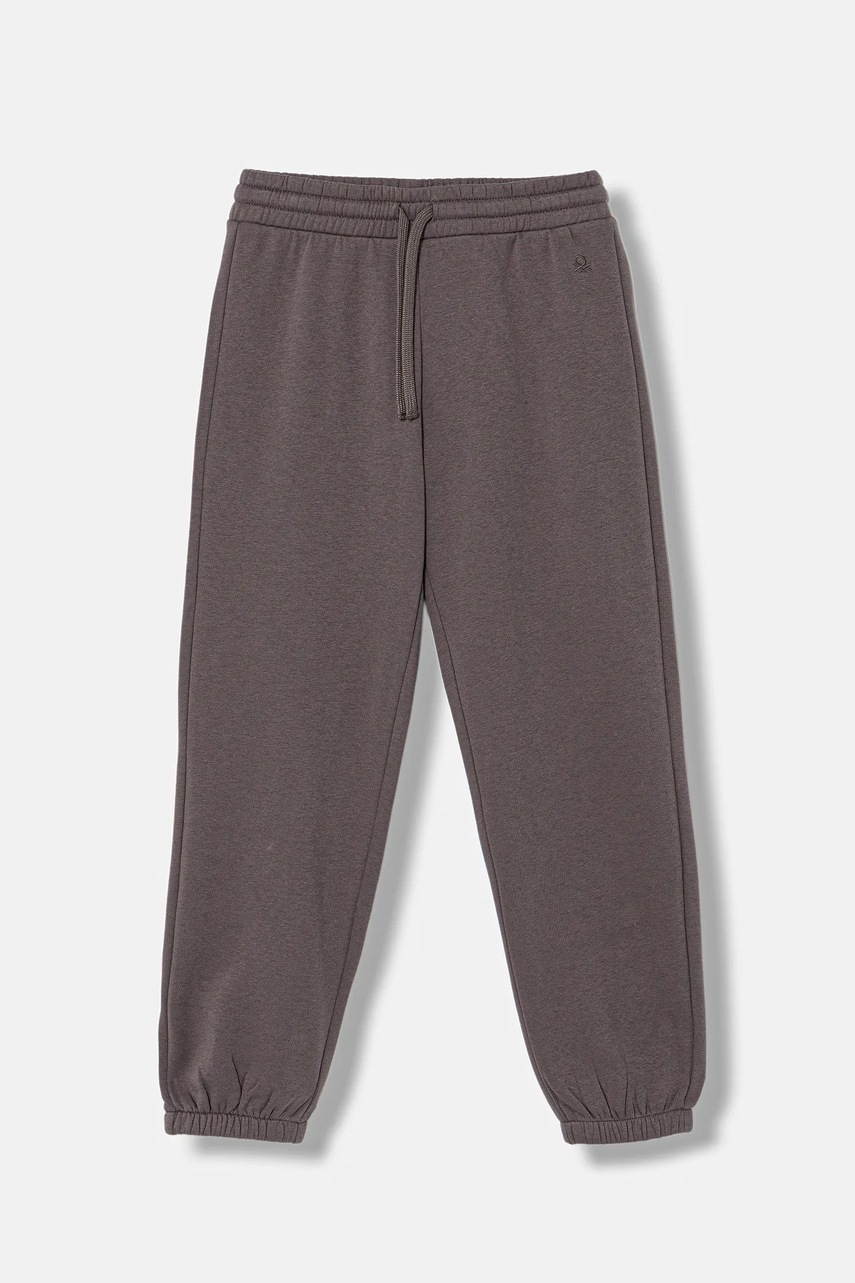 United Colors of Benetton pantaloni de trening pentru copii culoarea gri, uni, 39M2CF05I