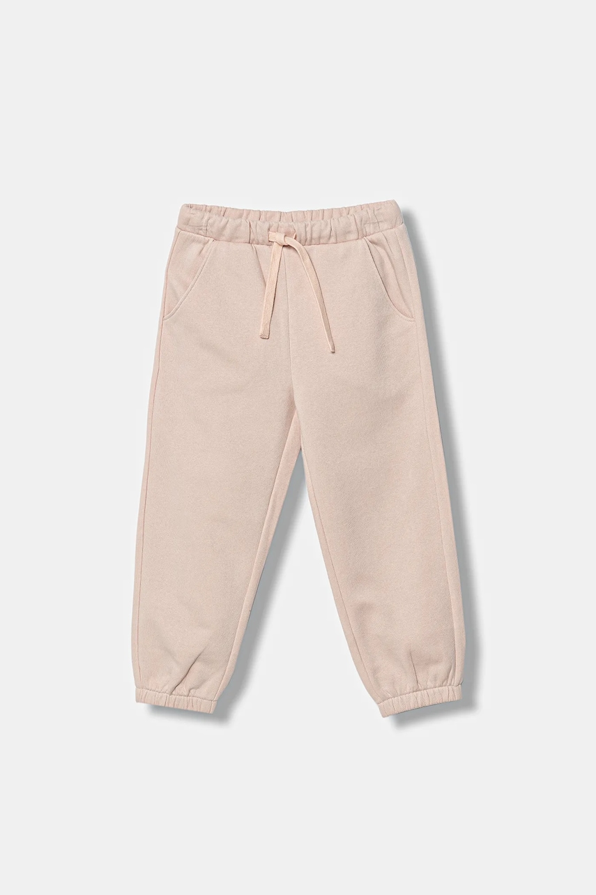 United Colors of Benetton pantaloni de trening pentru copii culoarea roz, uni, 39M2GF04F