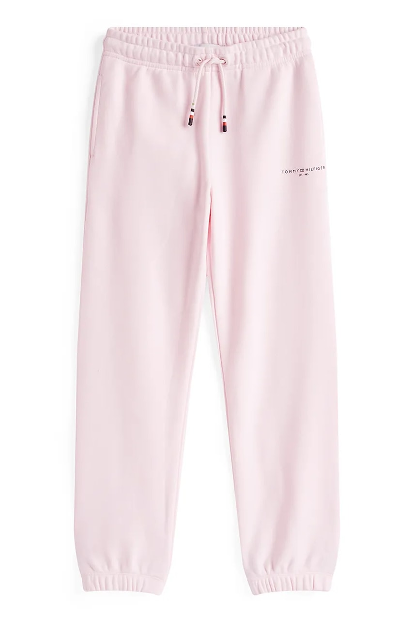 Брюки Tommy Hilfiger цвет розовый однотонные KS0KS00596