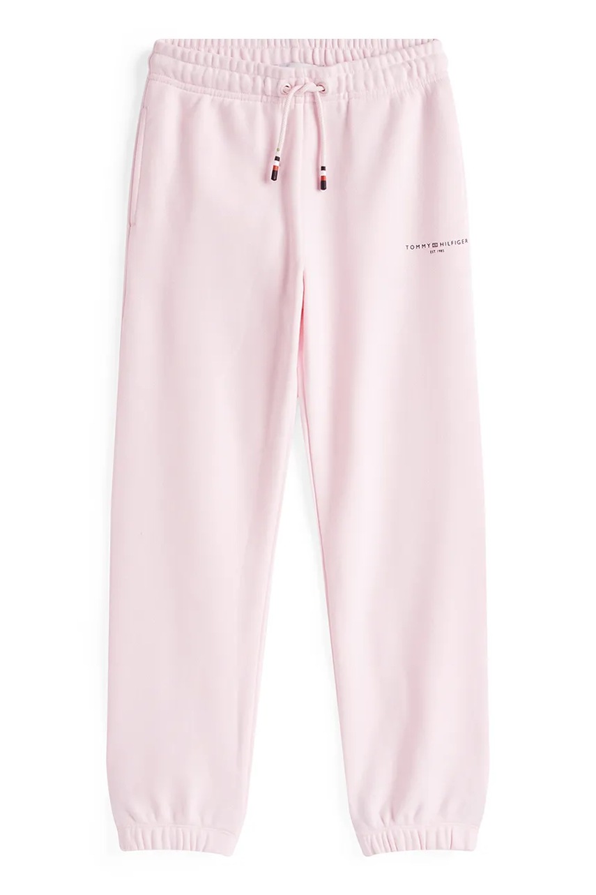 Брюки Tommy Hilfiger цвет розовый однотонные KS0KS00596