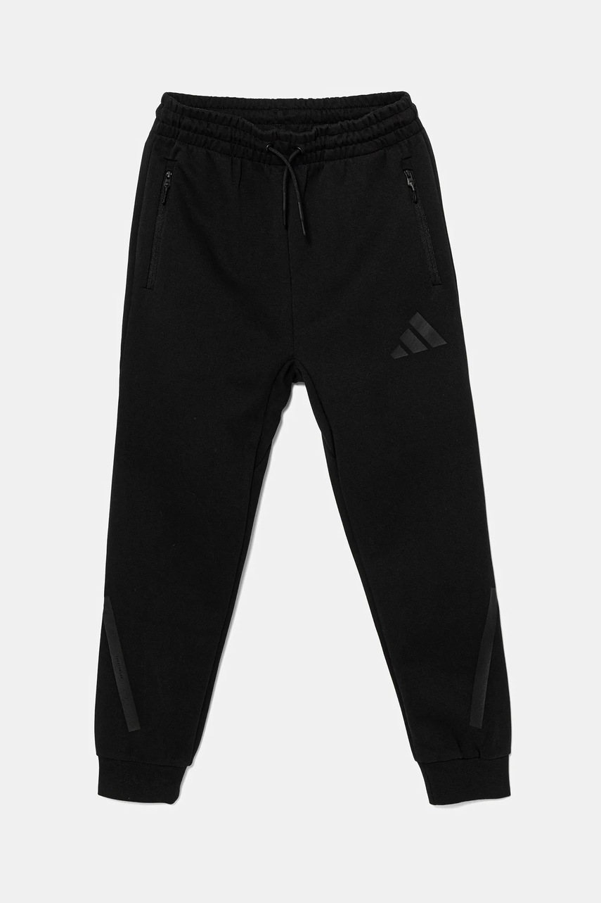 adidas pantaloni de trening pentru copii culoarea negru, uni, JF2491