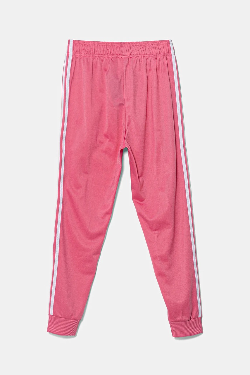 Детские спортивные штаны adidas Originals цвет розовый с аппликацией JV8566