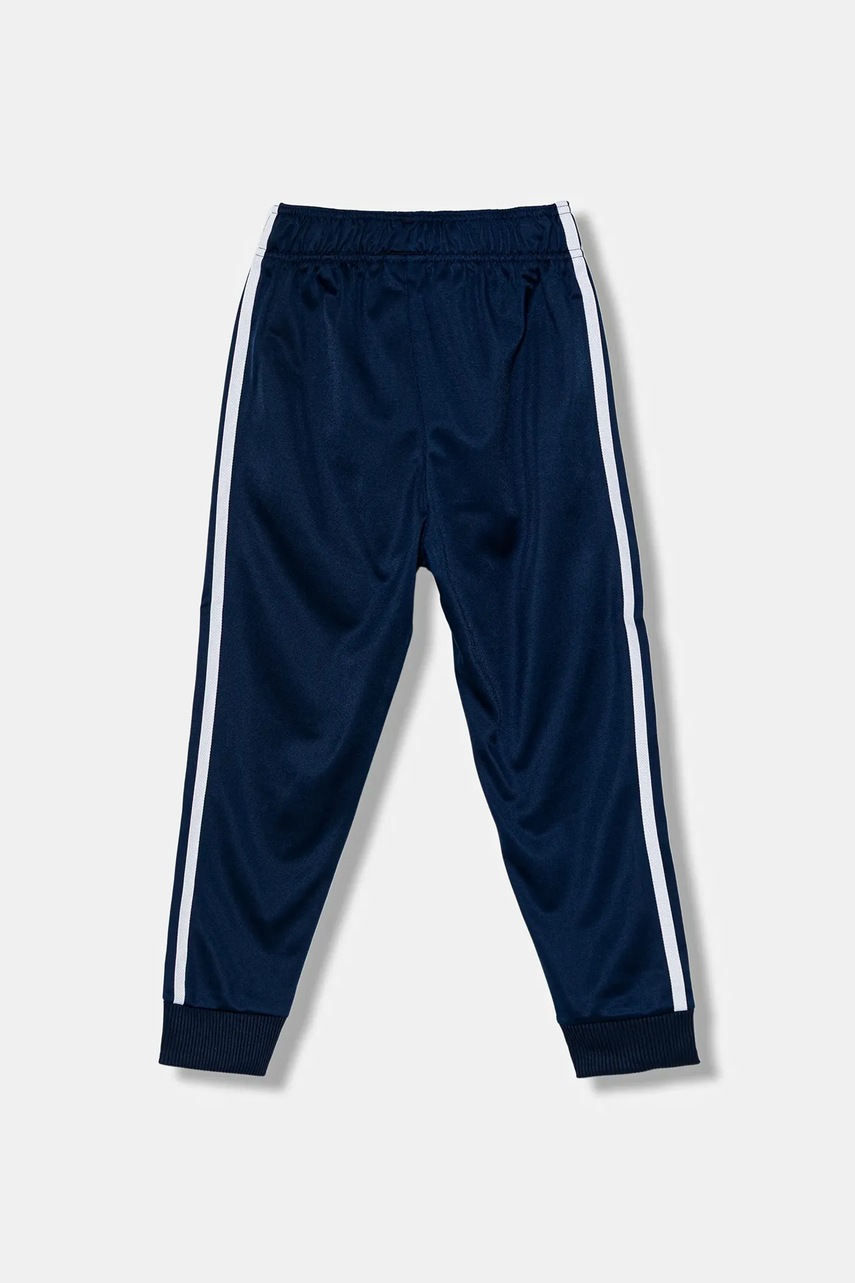 Детские спортивные штаны adidas Originals цвет синий с аппликацией JV8567