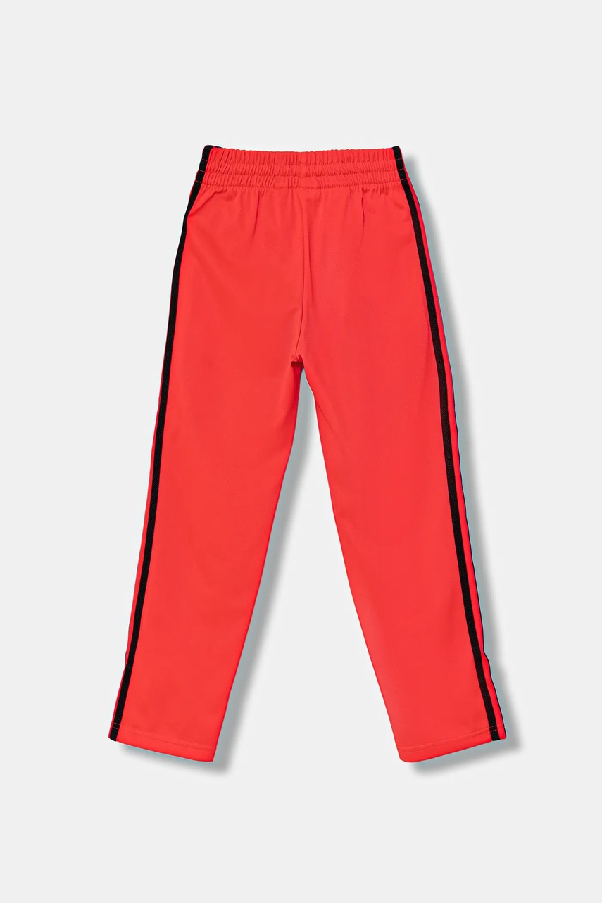 Детские спортивные штаны adidas Originals цвет красный с аппликацией JV8590
