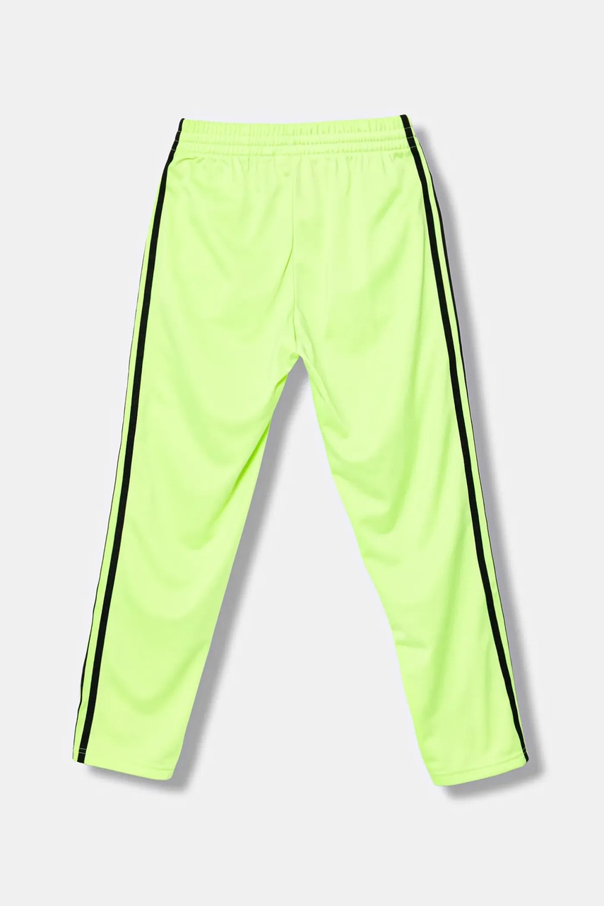 Детские спортивные штаны adidas Originals цвет зелёный с аппликацией JV8591