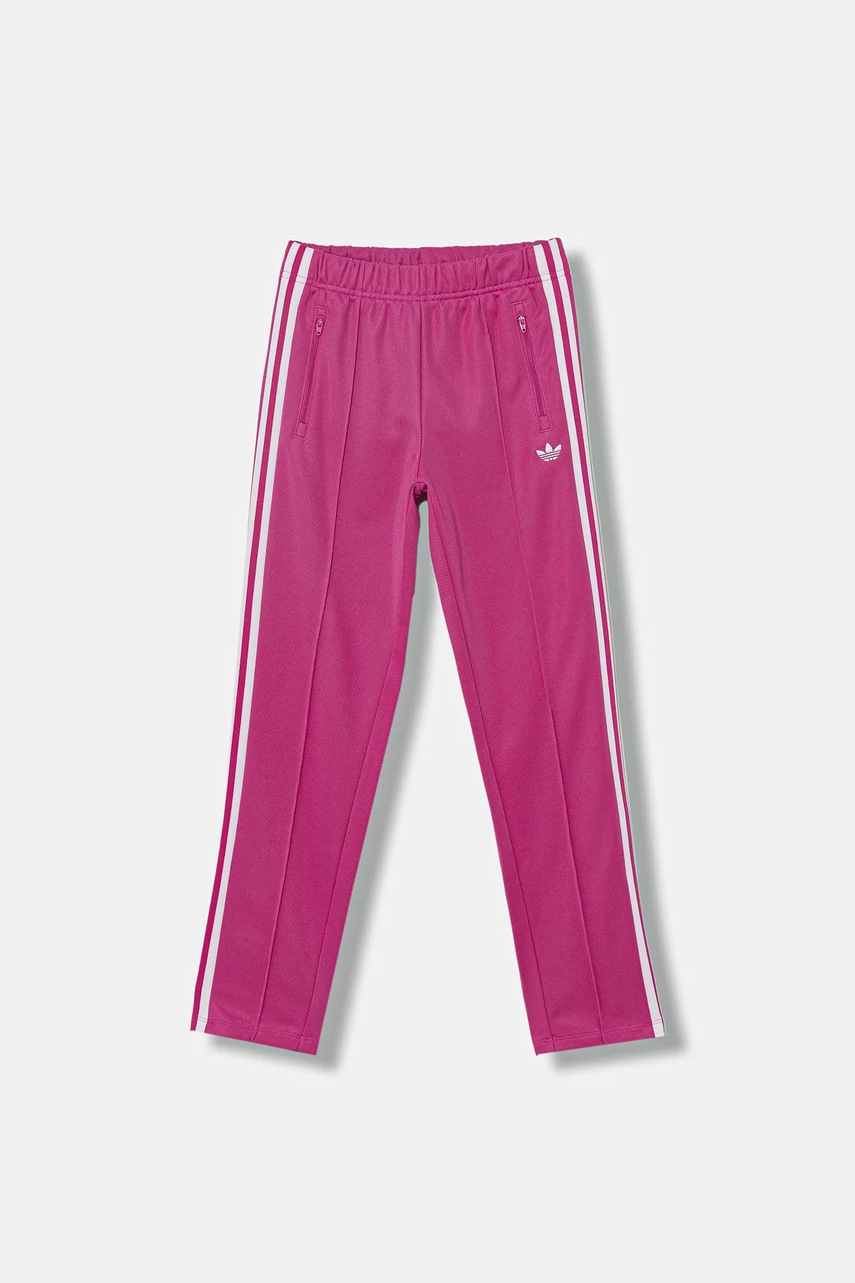 Детские спортивные штаны adidas Originals цвет розовый с аппликацией JW2846