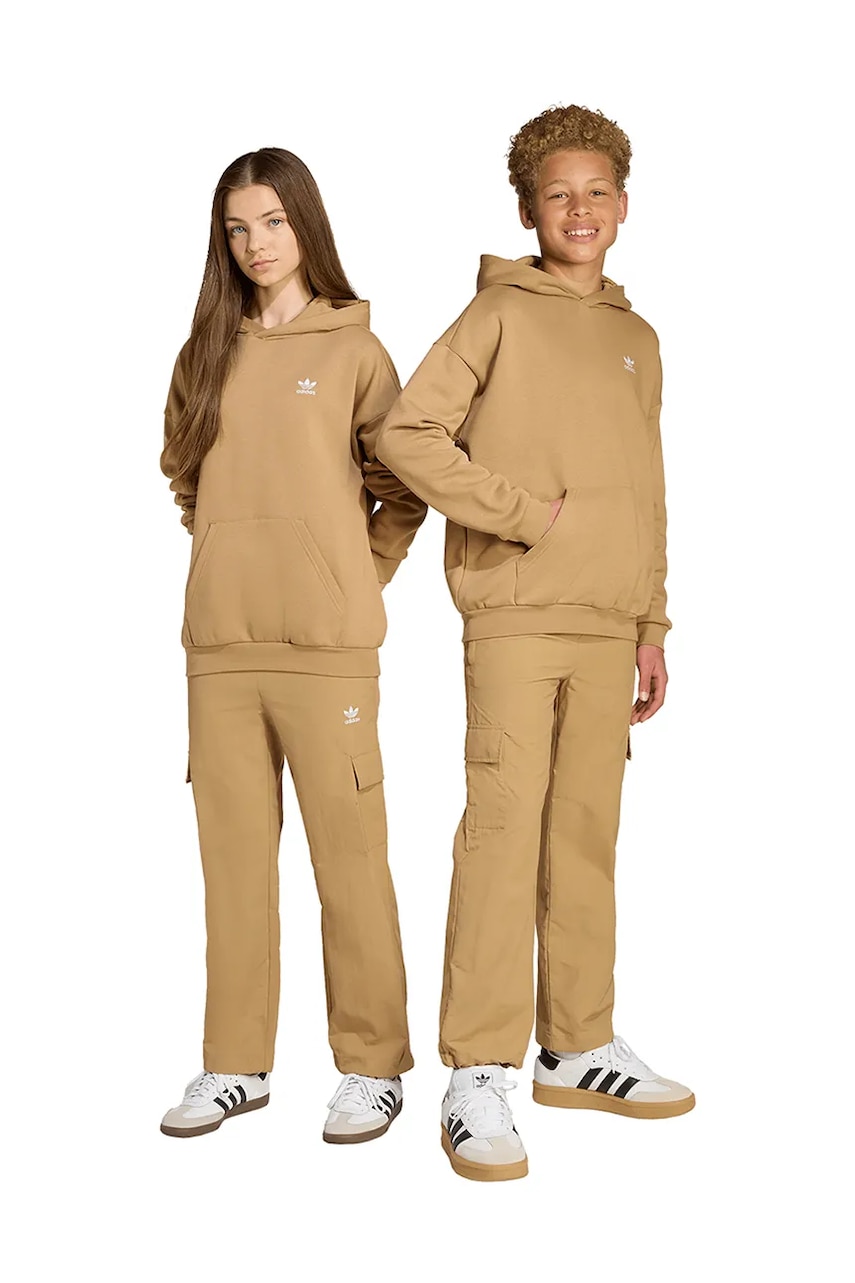 adidas Originals pantaloni culoarea bej, uni, JX2787