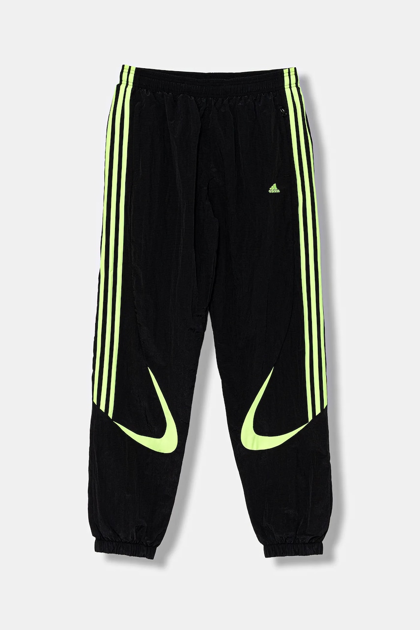Детские спортивные штаны adidas Originals цвет чёрный узор JY6321 Детские спортивные штаны adidas Originals цвет чёрный узор JY6321