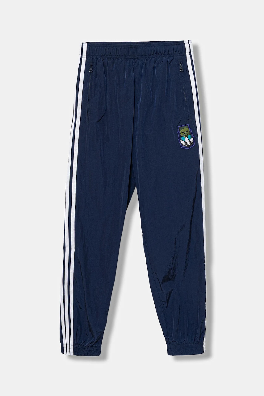 Levně Dětské tepláky adidas Originals MINECRAFT tmavomodrá barva, KD9837
