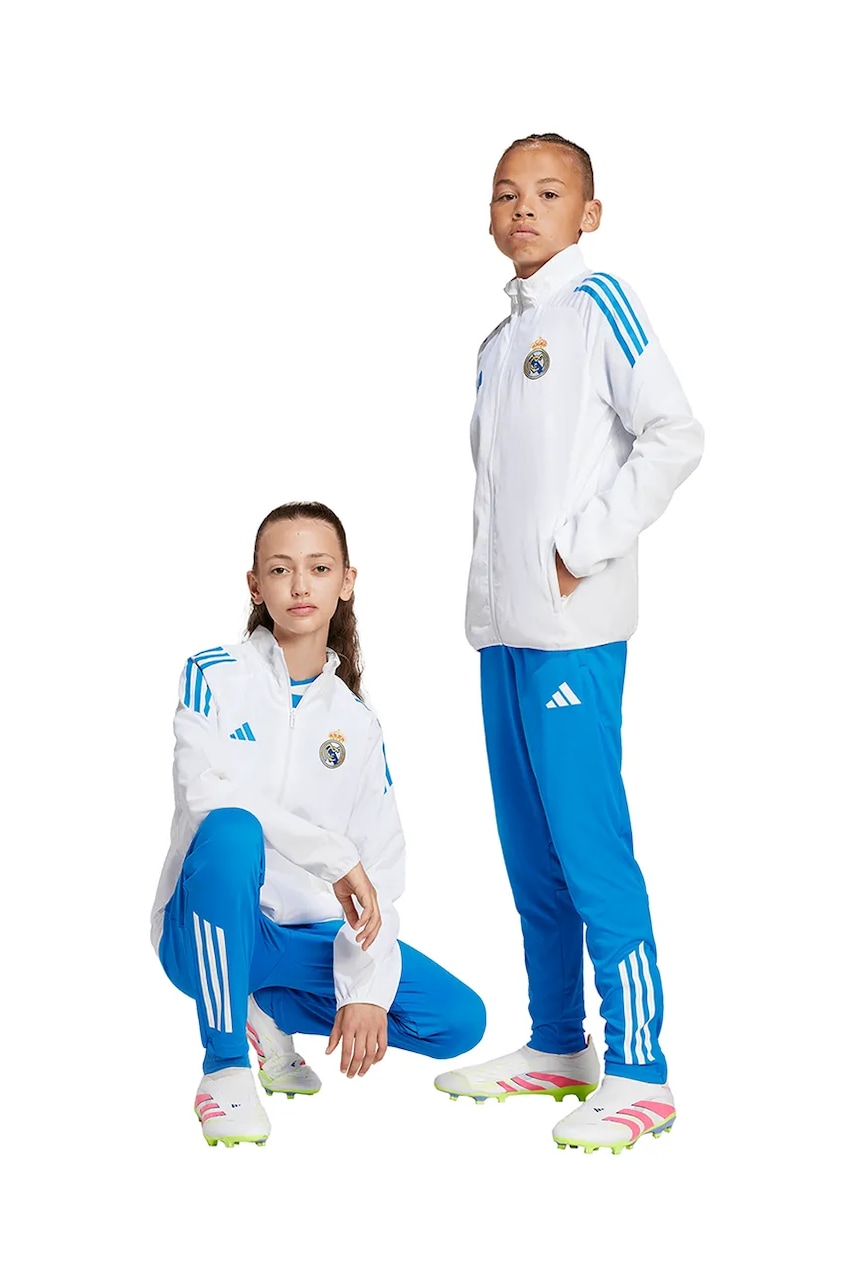 adidas Performance pantaloni de trening pentru copii REAL MADRID cu imprimeu, JP4031