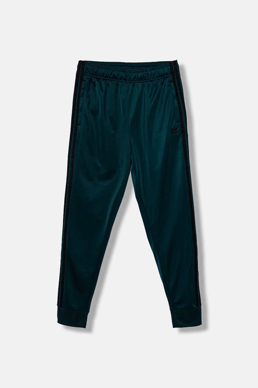 Детские спортивные штаны adidas Originals цвет зелёный узор JV8569 Детские спортивные штаны adidas Originals цвет зелёный узор JV8569