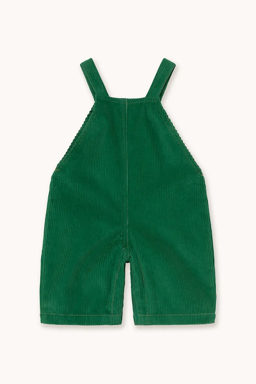 Комбінезон для немовлят Tinycottons DUNGAREE CORDUROY BABY колір зелений однотонний AW25-566 в Чернівцях Комбінезон для немовлят Tinycottons DUNGAREE CORDUROY BABY колір зелений однотонний AW25-566 в Чернівцях