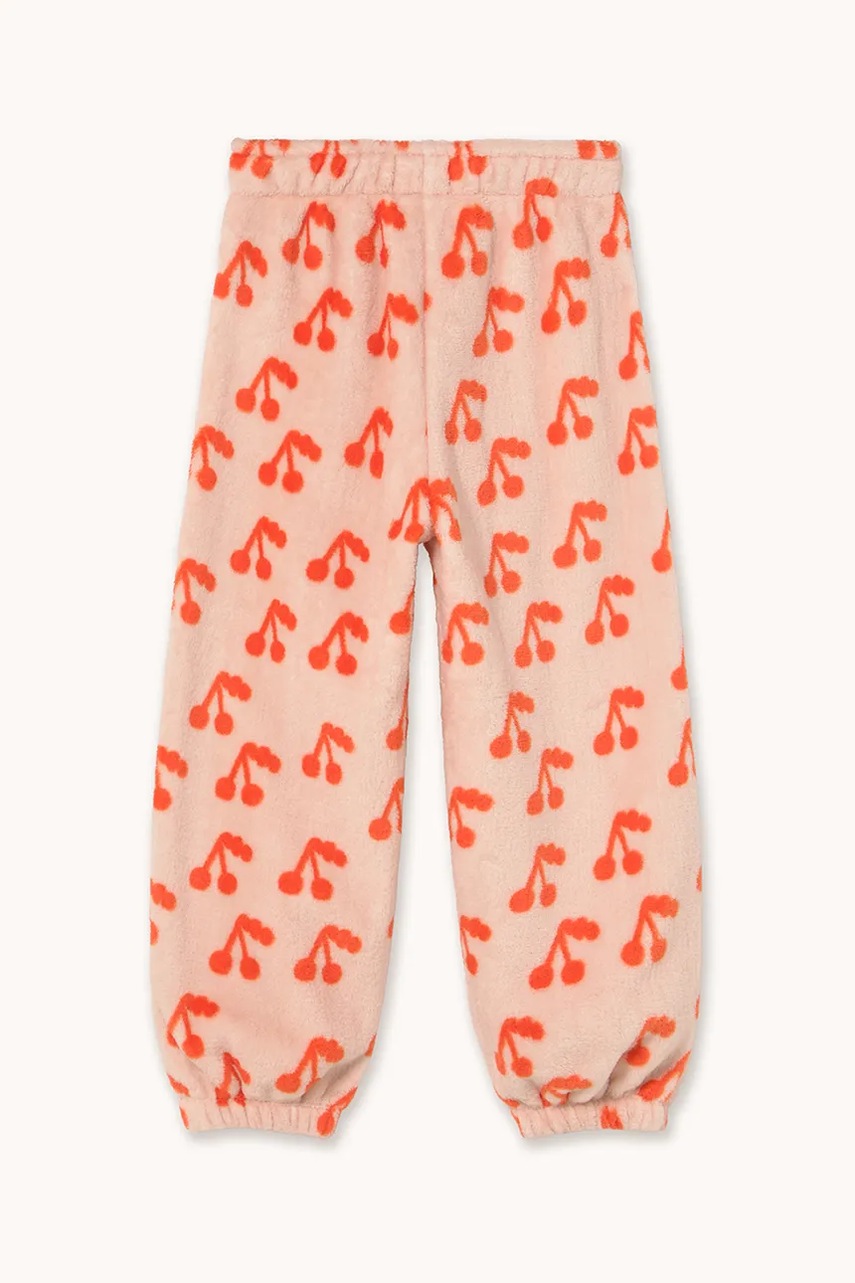 Спортивні штани Tinycottons CHERRIES POLAR SWEATPANT колір помаранчевий візерунок AW25-569