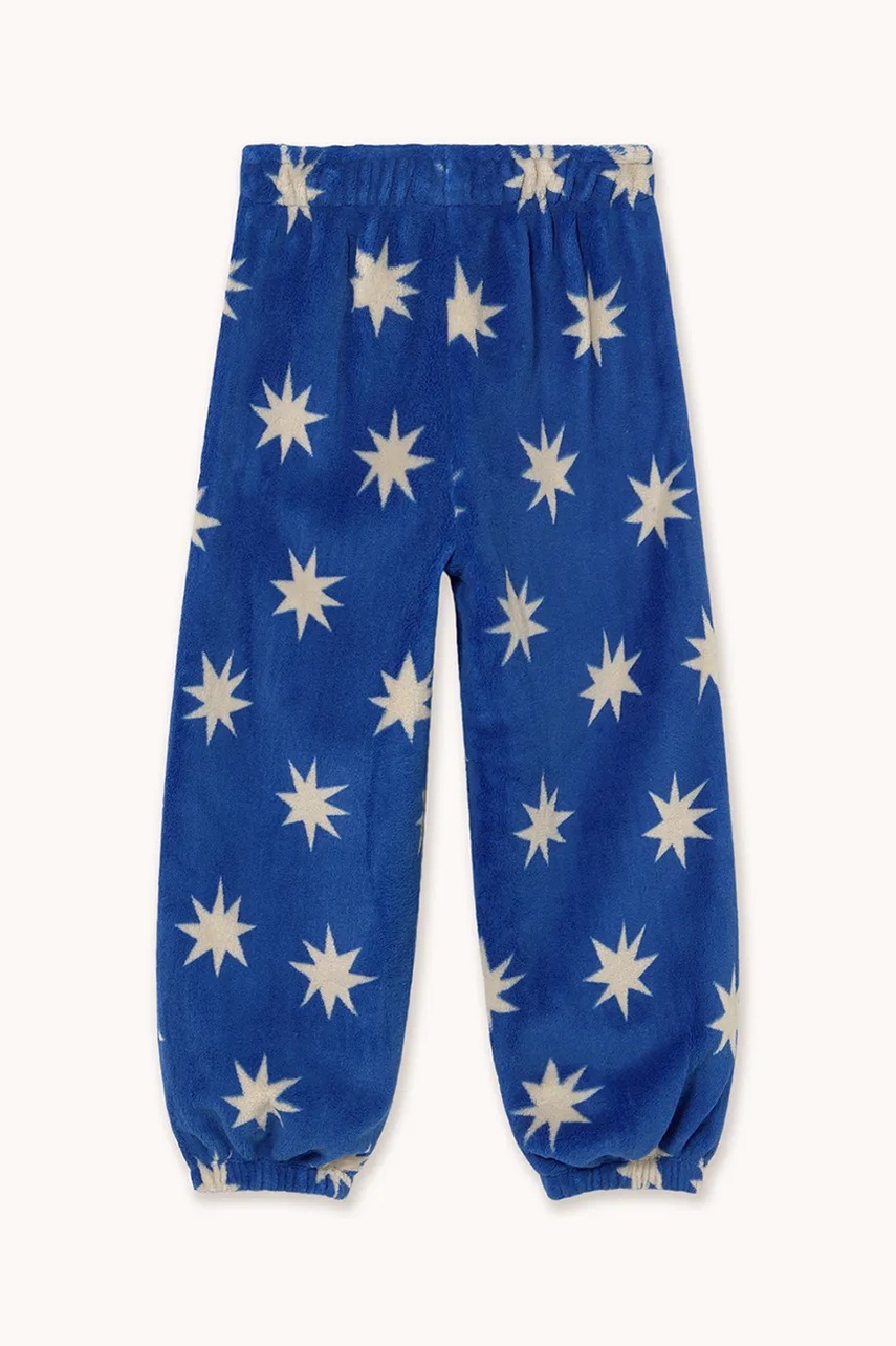 Дитячі спортивні штани Tinycottons STARS POLAR SWEATPANT колір синій візерунок AW25-573