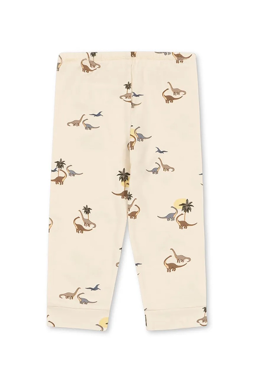 Брюки для младенцев Konges Sløjd BASIC PANTS GOTS цвет бежевый узор KS103706