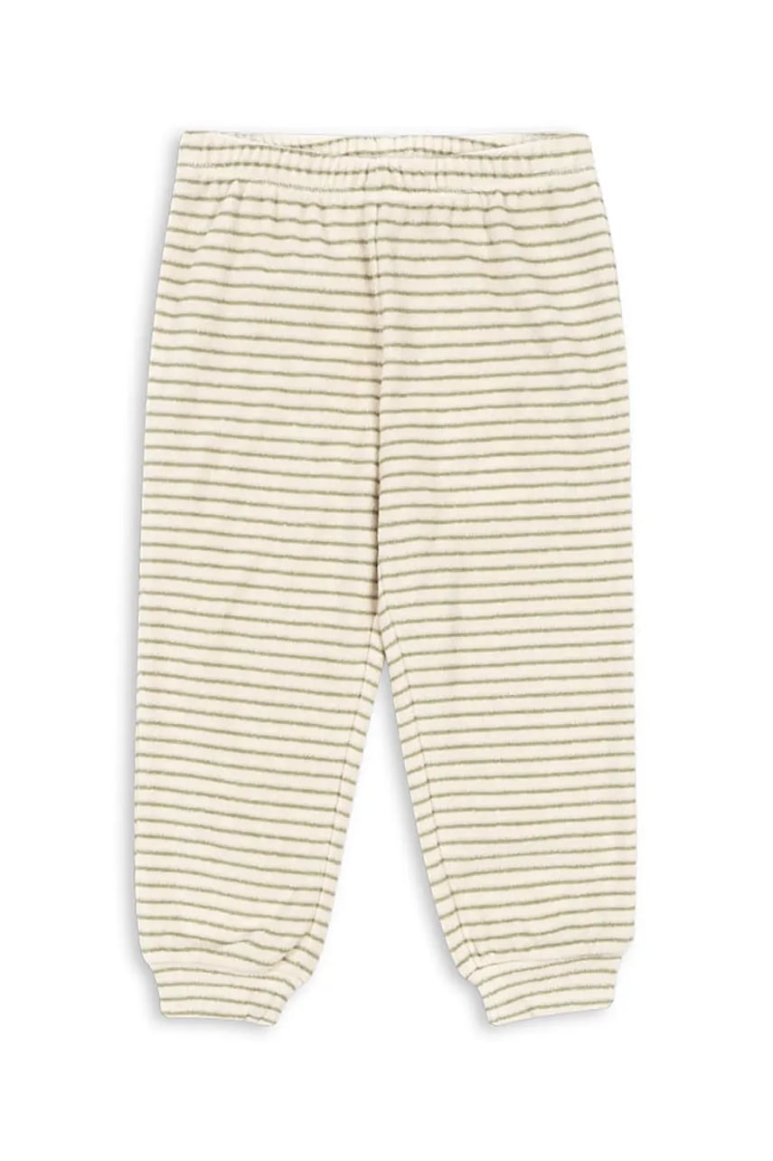 Levně Dětské tepláky s bavlnou Konges Sløjd ITTY SWEAT PANTS GOTS žlutá barva, KS103830