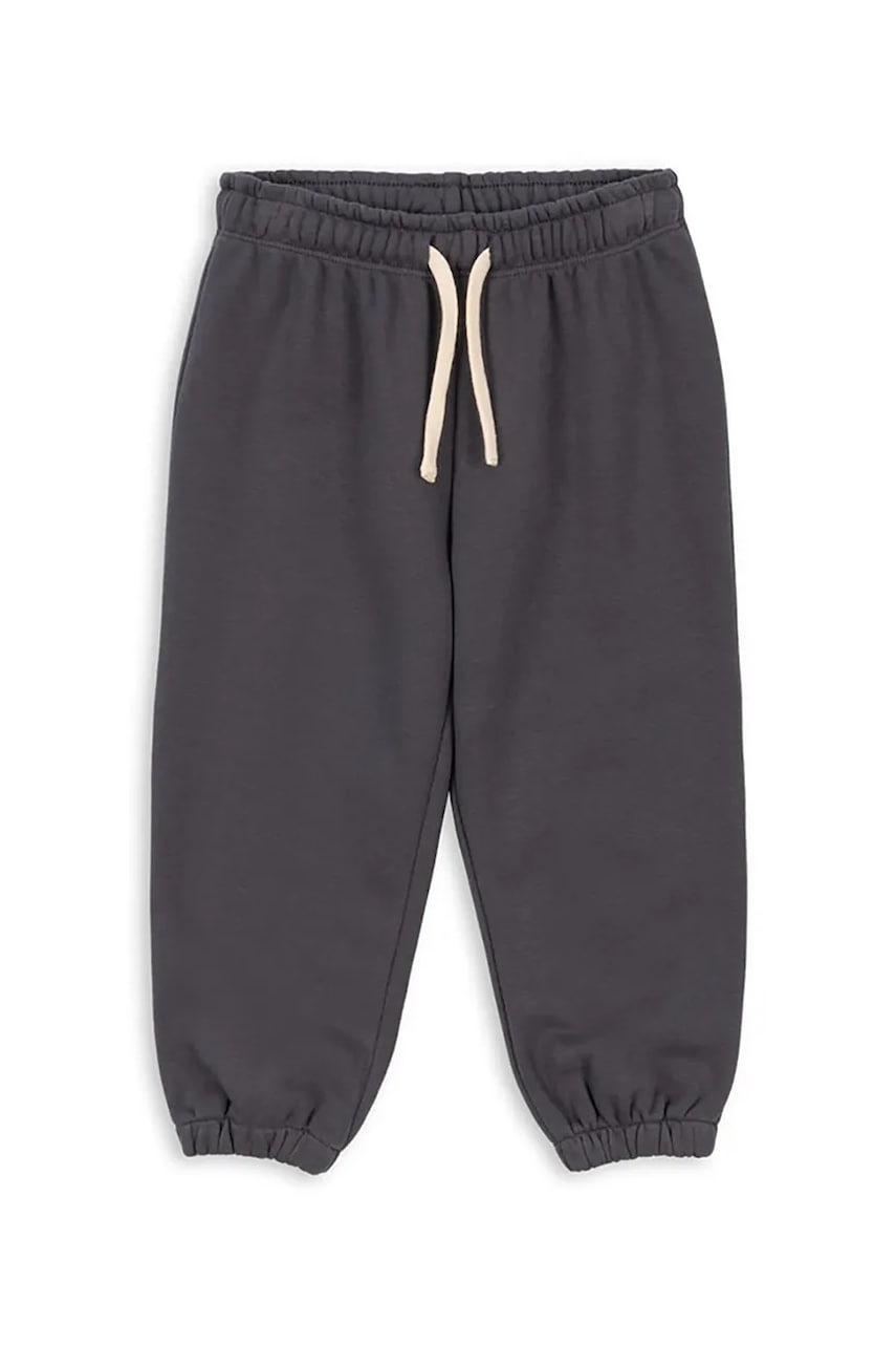 Levně Dětské kalhoty Konges Sløjd LOU SWEAT PANTS OCS šedá barva, KS103867