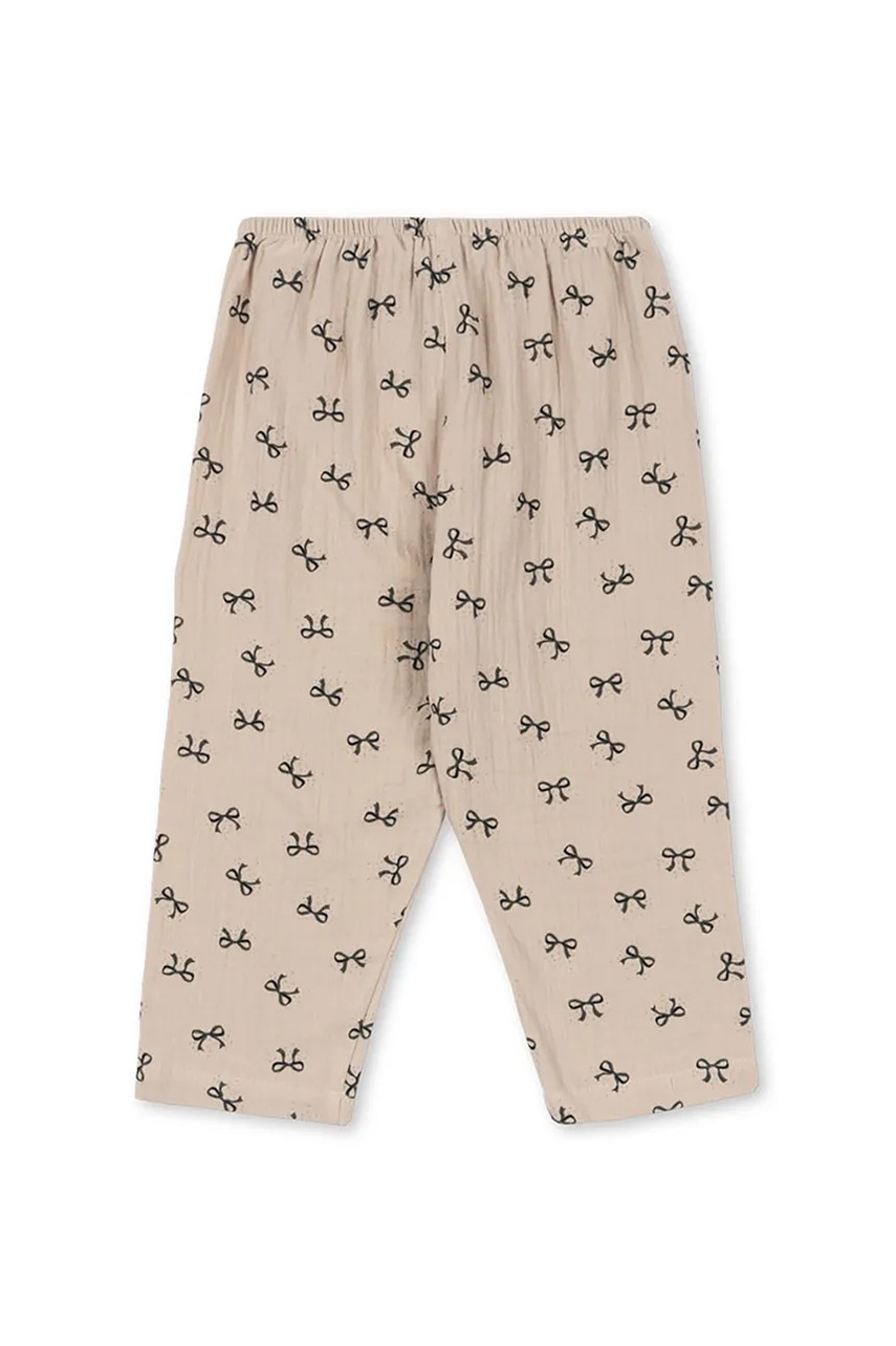 Детские хлопковые брюки Konges Sløjd COCO PANTS GOTS цвет бежевый узор KS103760 Детские хлопковые брюки Konges Sløjd COCO PANTS GOTS цвет бежевый узор KS103760