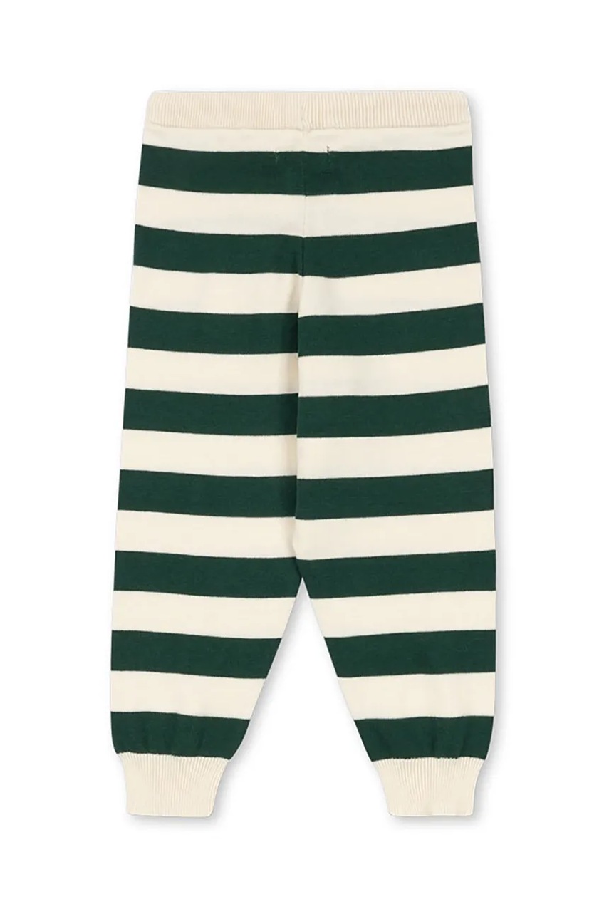 Детские хлопковые штаны Konges Sløjd MANIS KNIT PANTS цвет зелёный узор KS103897 Детские хлопковые штаны Konges Sløjd MANIS KNIT PANTS цвет зелёный узор KS103897